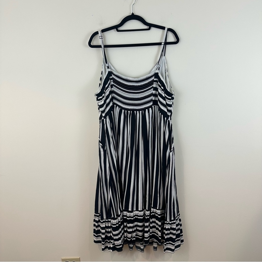 Torrid Black & White Stripe Challis Dress Size 3X Plus Women's - Picture 7 of 7